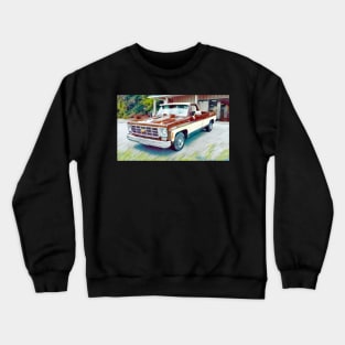 Classic 1977 Chevy C10 Pick Up Truck Crewneck Sweatshirt